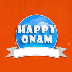 Sticker - Label for Onam festival of Kerela.