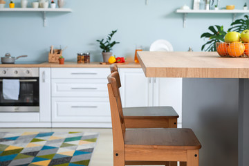 Interior of modern comfortable kitchen