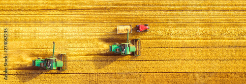 Carta da parati  Harvester machine working in field