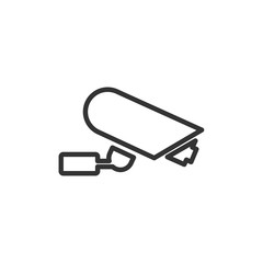 Aufkleber - Fixed CCTV, Security Camera icon template black color editable. Security Camera symbol Flat vector sign isolated on white background. Simple vector illustration for graphic and web design.