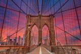 Fototapeta Mosty linowy / wiszący - stunning views of the Brooklyn Bridge