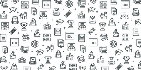 EDUCATION SEAMLESS PATTERN