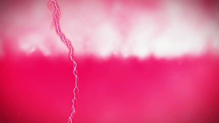 Wall Mural - pink lightning