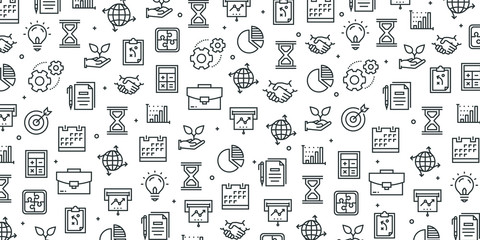 BUSINESS AND FINANCE SEAMLESS PATTERN