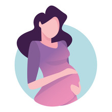Pregnant Woman. Vector Illustration