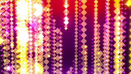 Wall Mural - Beautiful square bokeh background Abstract background with animation Falling glittering festive rain. Animation of seamless loop.