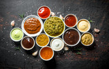 Variations of delicious sauces.