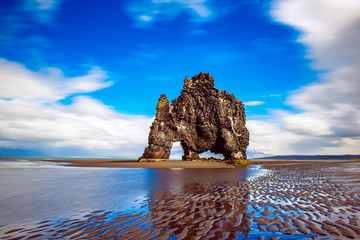 Wall Mural - Hvitserkur rock in Iceland