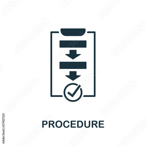 Procedure vector icon symbol Tapéta, Fotótapéta