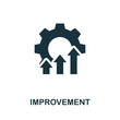 Improvement vector icon symbol. Creative sign from quality control icons collection. Filled flat Improvement icon for computer and mobile