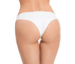 © New Africa - Slim young woman with smooth gentle skin on white background, closeup. Beauty and body care concept