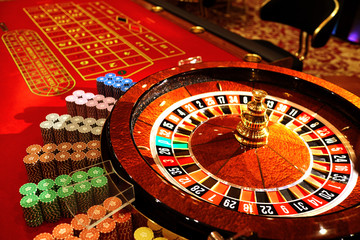 Wall Mural - Roulette at the casino. Casino concept