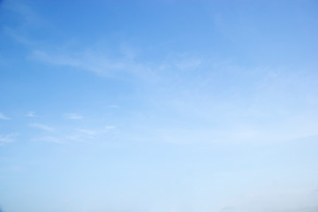 fantastic soft white clouds against blue sky in twilight time.