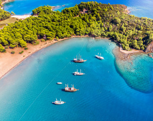 Wall Mural - Boats Parking at Phaselis Cove