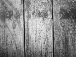 Canvas Print - Background Old rustic wood texture - black and white