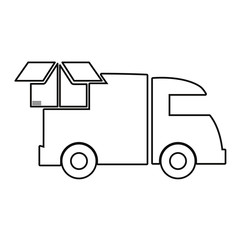 Poster - fast delivery related icon vector ilustrate