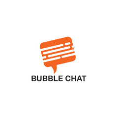 Poster - Bubble chat logo design inspiration vector template