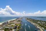 Fototapeta  - Aerial view of Ono Island, Alabama and perdido beach, Florida 