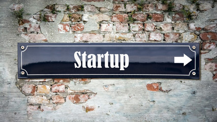 Poster - Schild 390 - Startup