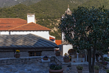 Medieval Orthodox Monastery of Timiou Prodromou St. John the Baptist near town of Serres, Central Macedonia, Greece