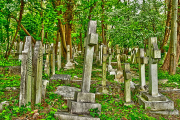 London, England - may 6 2019 : Highgate cemetery