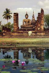 ASIA THAILAND SUKHOTHAI TEMPLE STUPA