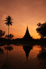 Poster - ASIA THAILAND SUKHOTHAI TEMPLE STUPA