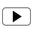 © Gstudio - video player button on white background