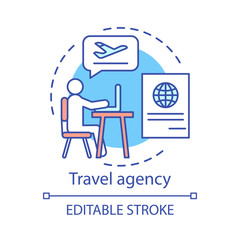 Poster - Travel agency concept icon