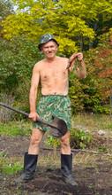 Man With Spade And Carrot 1