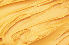 Peanut Butter Close Up As Background