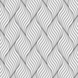Vector pattern with geometric waves. Endless stylish texture. Ripple monochrome background repeating linear in different size on each object. Pattern is on swatches panel
