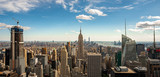 Fototapeta Nowy Jork - Midtown of New York cityscape view from rooftop Rockefeller Center
