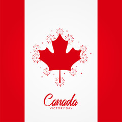 Wall Mural - canada day, canada victory day vector design template