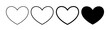 Heart sign concept element for internet shop design, apps, web design. Icon, sign, symbol heart meaning I like, love, favorites.