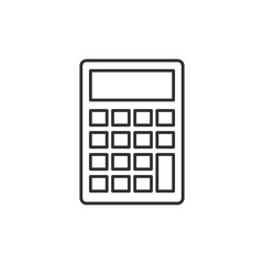 Fototapete - Calculator icon template black color editable. Calculator symbol Flat vector sign isolated on white background. Simple vector illustration for graphic and web design.