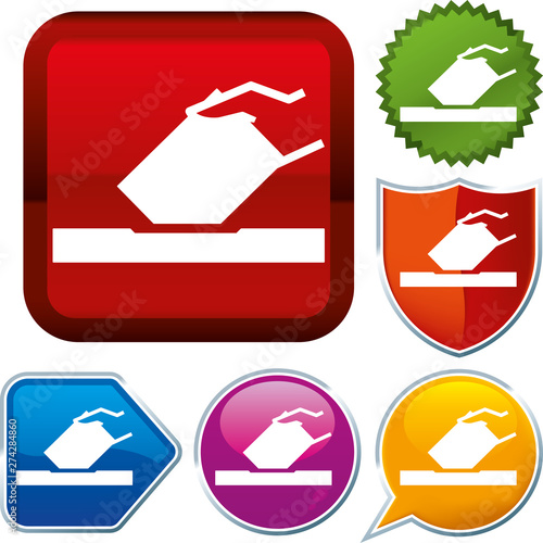 Set shiny icon series on buttons. Vote.