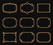 © Vikivector - Art deco frames set, decorative border ornament
