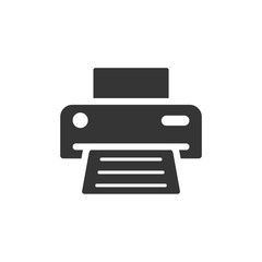 Aufkleber - Printer icon template black color editable. Printer symbol Flat vector sign isolated on white background. Simple vector illustration for graphic and web design.