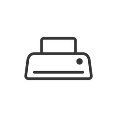 Aufkleber - Printer icon template black color editable. Printer symbol Flat vector sign isolated on white background. Simple vector illustration for graphic and web design.
