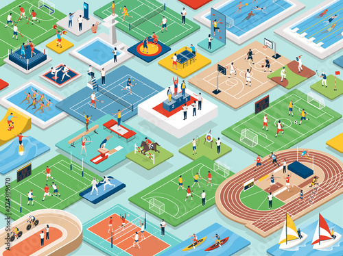 Cuadros en Lienzo Sports and athletes international competition