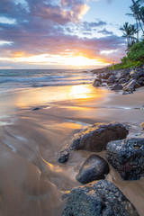 Wall Mural - Maui Beach Sunset 