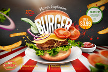 Delicious Hamburger Ads