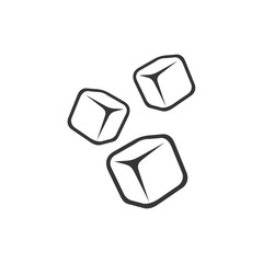 Poster - Cube icon template black color editable. Cubic symbol Flat vector sign isolated on white background. Simple logo vector illustration for graphic and web design.