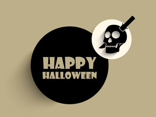 Sticker - Tag, label and sticker for Happy Halloween.