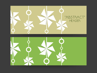 Poster - Web abstract header or banner design.