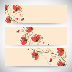 Wall Mural - Web banner or header design.