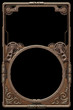 Steampunk copper decorative frame