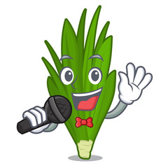 Poster - Singing pandan leaves in the cartoon shape