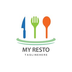 Wall Mural - Restaurant logo vector